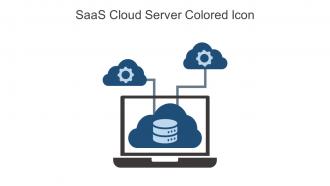 Saas Cloud Server Colored Icon In Powerpoint Pptx Png And Editable Eps Format