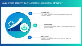 Saas Cyber Security Icon To Improve Operational Efficiency