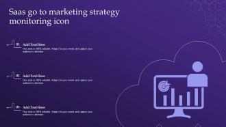 Saas Go To Marketing Strategy Monitoring Icon