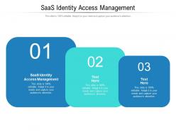 Saas identity access management ppt powerpoint presentation show backgrounds cpb