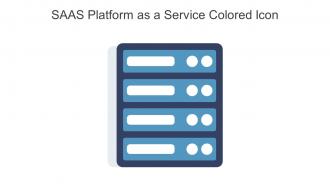 SAAS Platform As A Service Colored Icon In Powerpoint Pptx Png And Editable Eps Format