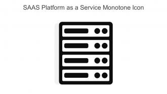 SAAS Platform As A Service Monotone Icon In Powerpoint Pptx Png And Editable Eps Format