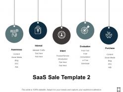 Saas sale awareness ppt professional information