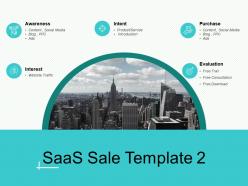 Saas sale intent ppt powerpoint presentation infographic template