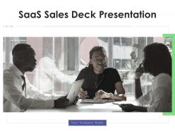 Saas sales deck presentation powerpoint presentation slides