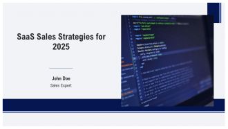 Saas Sales Strategies For 2025 PPT Summary AT