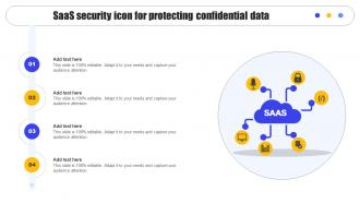 SaaS Security Icon For Protecting Confidential Data