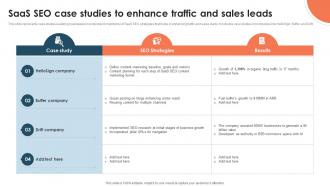 SaaS SEO Case Studies To Enhance Traffic And Sales Leads