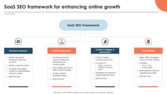 SaaS SEO Framework For Enhancing Online Growth
