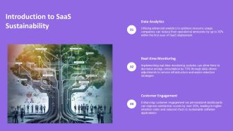 Saas Solutions For Sustainable Business Growth PPT Slides AT Interactive Template