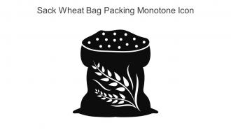 Sack Wheat Bag Packing Monotone Icon In Powerpoint Pptx Png And Editable Eps Format