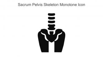 Sacrum Pelvis Skeleton Monotone Icon In Powerpoint Pptx Png And Editable Eps Format