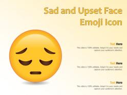 Sad And Upset Face Emoji Icon