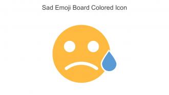 Sad Emoji Board Colored Icon In Powerpoint Pptx Png And Editable Eps Format