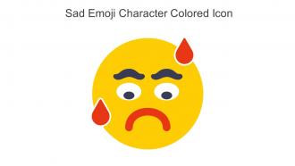Sad Emoji Character Colored Icon In Powerpoint Pptx Png And Editable Eps Format