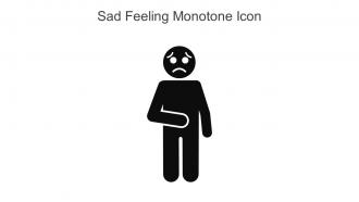 Sad Feeling Monotone Icon In Powerpoint Pptx Png And Editable Eps Format