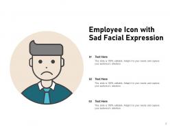 Sad Icon Expression Hexagonal Individual Circle Forehead