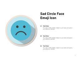 Sad Icon Expression Hexagonal Individual Circle Forehead