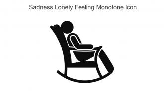 Sadness Lonely Feeling Monotone Icon In Powerpoint Pptx Png And Editable Eps Format