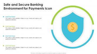 Safe And Secure Banking Environment For Payments Icon
