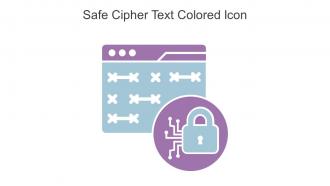 Safe Cipher Text Colored Icon In Powerpoint Pptx Png And Editable Eps Format