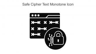 Safe Cipher Text Monotone Icon In Powerpoint Pptx Png And Editable Eps Format