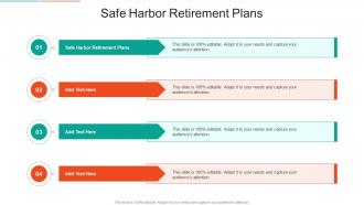 Safe Harbor Retirement Plans In Powerpoint And Google Slides Cpb