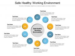 Safe healthy working environment ppt powerpoint presentation pictures portfolio cpb