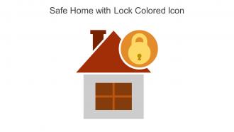 Safe Home With Lock Colored Icon In Powerpoint Pptx Png And Editable Eps Format