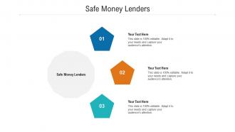 Safe money lenders ppt powerpoint presentation file brochure cpb