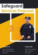 Safeguard Services Proposal Report Sample Example Document