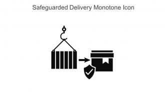 Safeguarded Delivery Monotone Icon In Powerpoint Pptx Png And Editable Eps Format