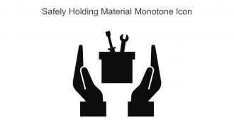 Safely Holding Material Monotone Icon In Powerpoint Pptx Png And Editable Eps Format