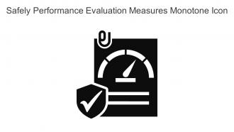 Safely Performance Evaluation Measures Monotone Icon In Powerpoint Pptx Png And Editable Eps Format