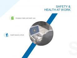 Safety and health at work ppt powerpoint presentation master slide