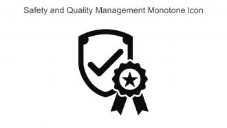 Safety And Quality Management Monotone Icon In Powerpoint Pptx Png And Editable Eps Format