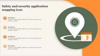 Safety And Security Application Mapping Icon