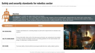 Safety And Security Standards For Robotics Sector Robotics Industry Report IR SS