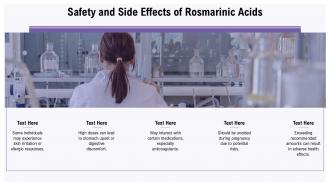 Safety And Side Effects Of Rosmarinic Acids PPT Template ST AI SS