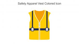 Safety Apparel Vest Colored Icon In Powerpoint Pptx Png And Editable Eps Format