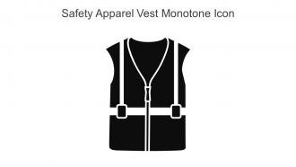 Safety Apparel Vest Monotone Icon In Powerpoint Pptx Png And Editable Eps Format
