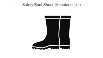Safety Boot Shoes Monotone Icon In Powerpoint Pptx Png And Editable Eps Format