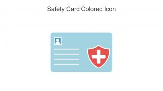 Safety Card Colored Icon In Powerpoint Pptx Png And Editable Eps Format