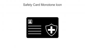 Safety Card Monotone Icon In Powerpoint Pptx Png And Editable Eps Format