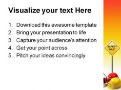 Safety concept construction powerpoint backgrounds and templates 1210