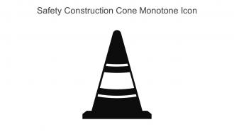 Safety Construction Cone Monotone Icon In Powerpoint Pptx Png And Editable Eps Format