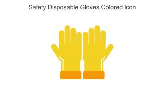 Safety Disposable Gloves Colored Icon In Powerpoint Pptx Png And Editable Eps Format