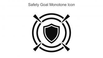 Safety Goal Monotone Icon In Powerpoint Pptx Png And Editable Eps Format