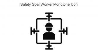Safety Goal Worker Monotone Icon In Powerpoint Pptx Png And Editable Eps Format