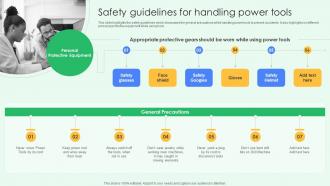 Safety Guidelines For Handling Power Tools Best Practices For Workplace Security
